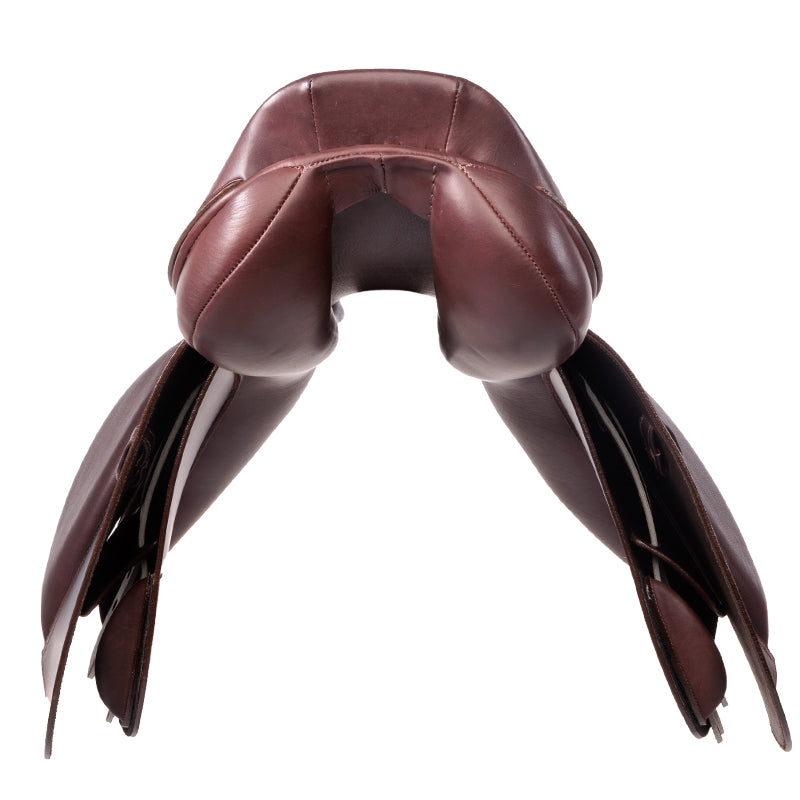 Kavalkade - Jumping Saddle "CATO" - back view brown