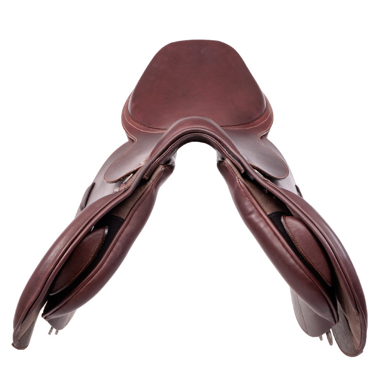 Kavalkade - Jumping Saddle "CATO" - back view top brown