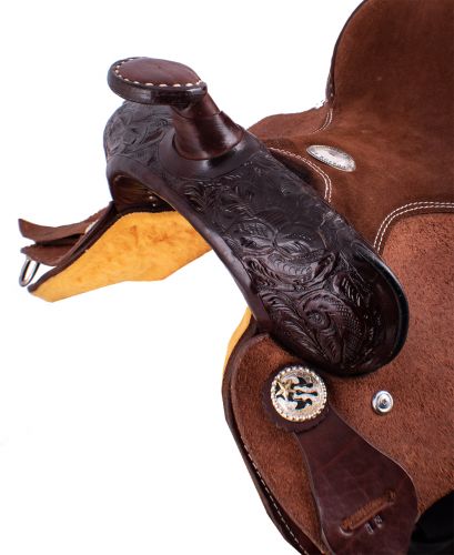 Buffalo Youth Barrel Style Saddle - top view front