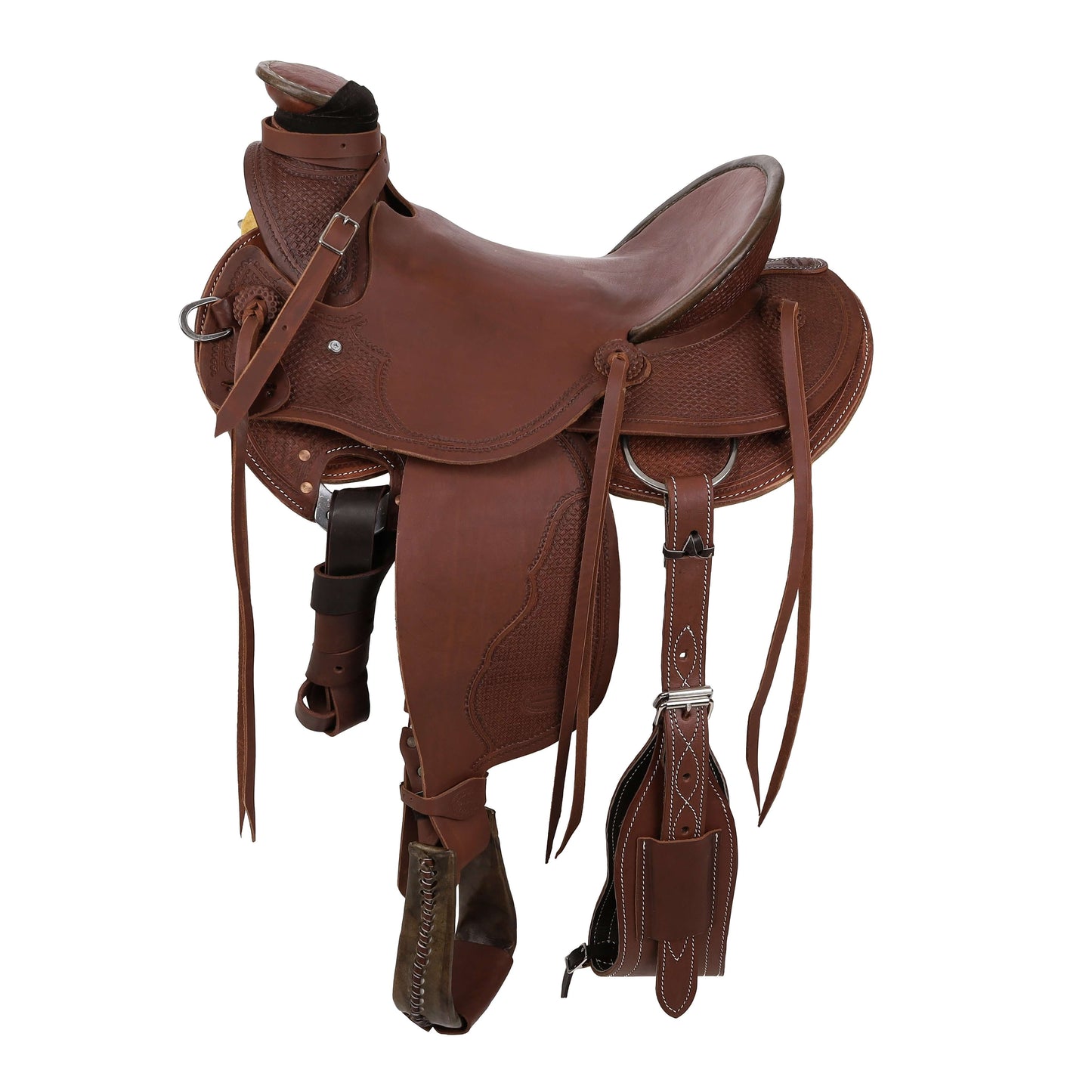 Showman Signature Series Wade Roping Saddle - side view