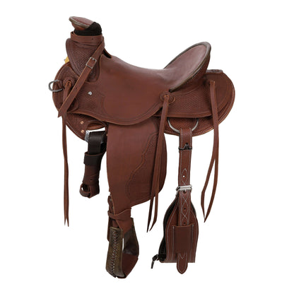 Showman Signature Series Wade Roping Saddle - side view