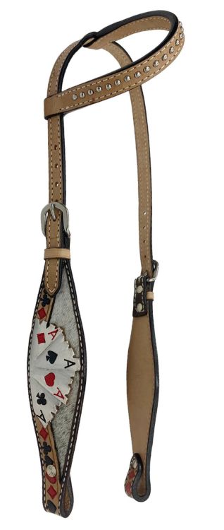 Circle S Four of a Kind Barrel Saddle Set - headstall